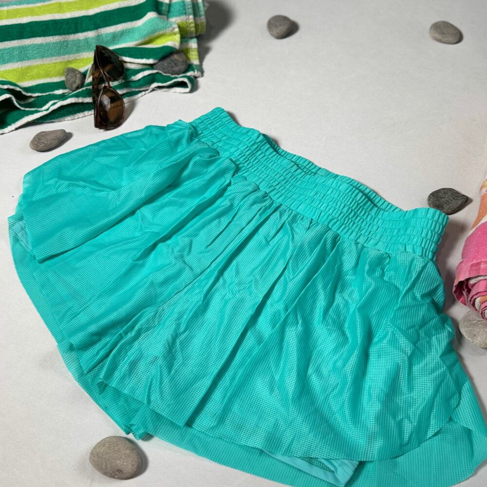 NWT Women's Athletic Tennis Skort Shorts Athletic Bottoms Turquoise Fulbelle XL